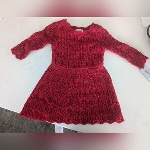 Cat & Jack Red Knitted 2t Dress